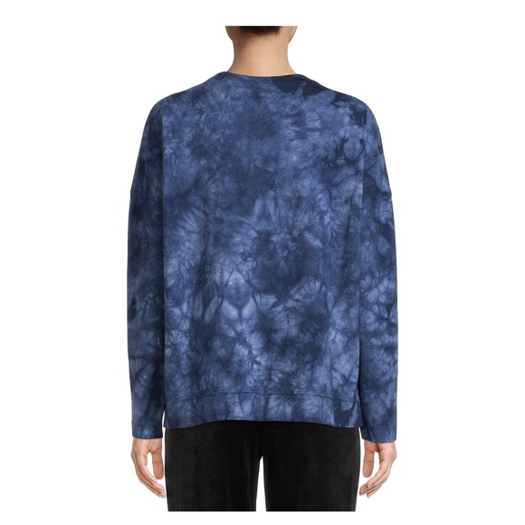 NWT Time And Tru Oversized Dark Navy Tye Dye T - Shirt / Pullover Sz M - Picture 10 of 15